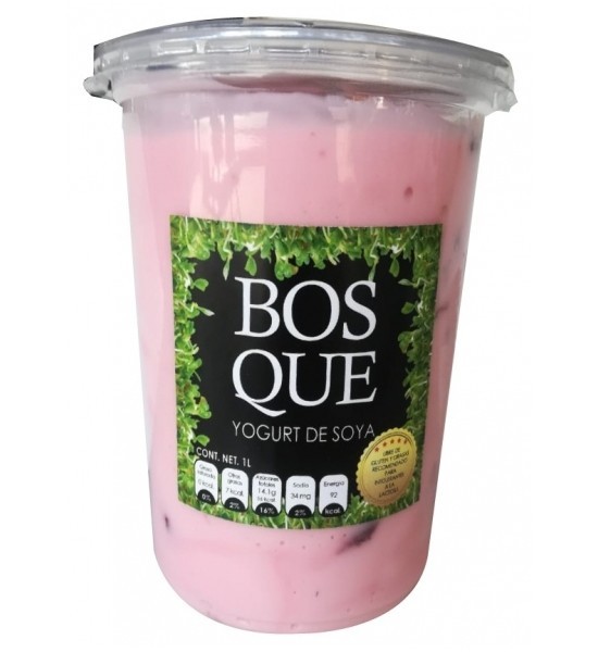 Yogur de Soya Vegano Frutos Rojos Del Bosque 1 L