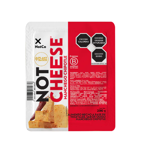 Queso Vegano Manchego Chipotle en Blouque Notco 200 g