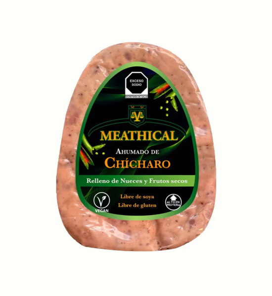 Seitán Ahumado de Chícharo Relleno de Nueces y Frutos Secos Meathical 1 kg