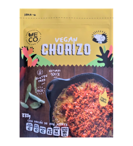 Chorizo Vegano de Soya Orgánica Veco 330 g
