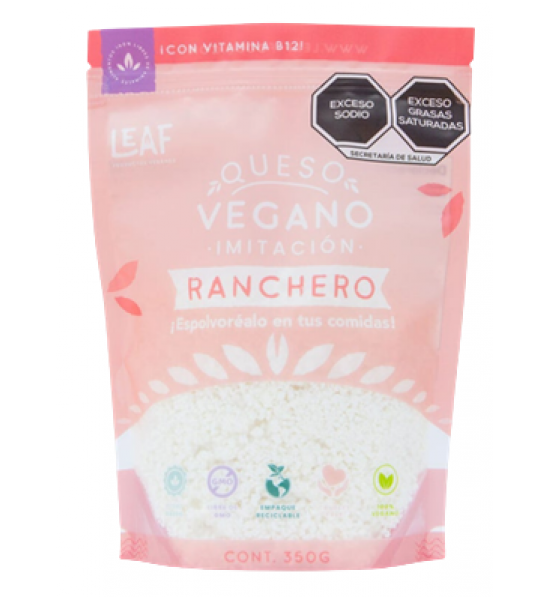 Queso Vegano tipo Ranchero Leaf 350g