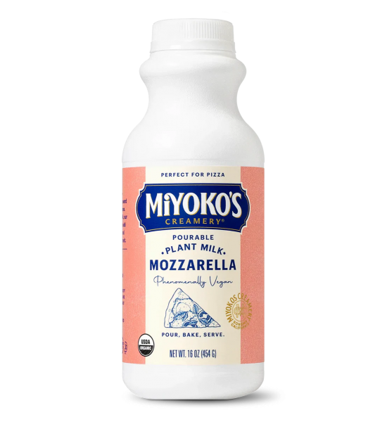Queso Vegano Líquido Tipo Mozzarella Natural Miyokos 454 g
