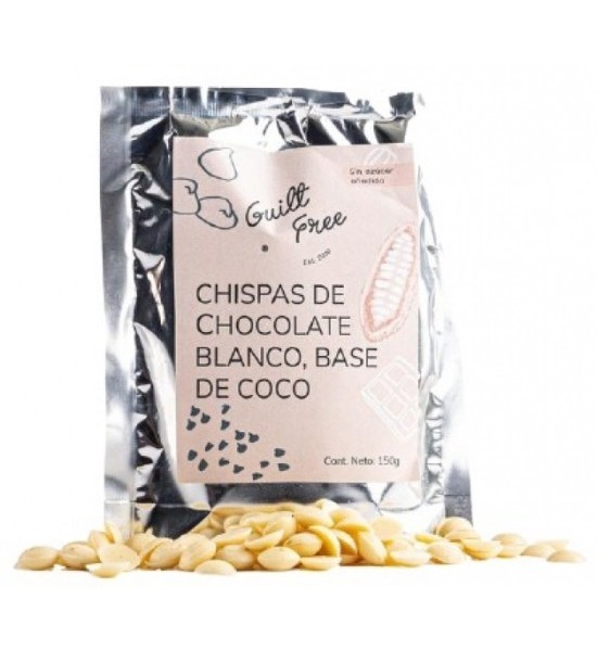 Chispas de Chocolate Blanco a Base de Coco Guilt Free 150 g