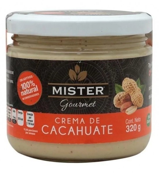 Crema de Cacahuate Mister Gourmet 320 g