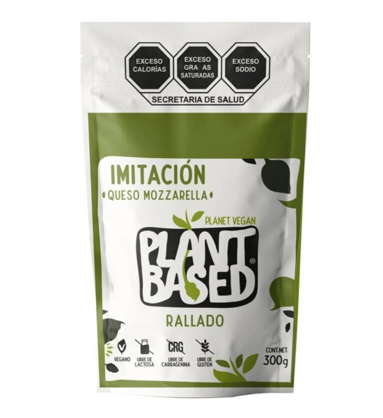 Queso Vegano Tipo Mozzarella Rallado Plant Based 300 g