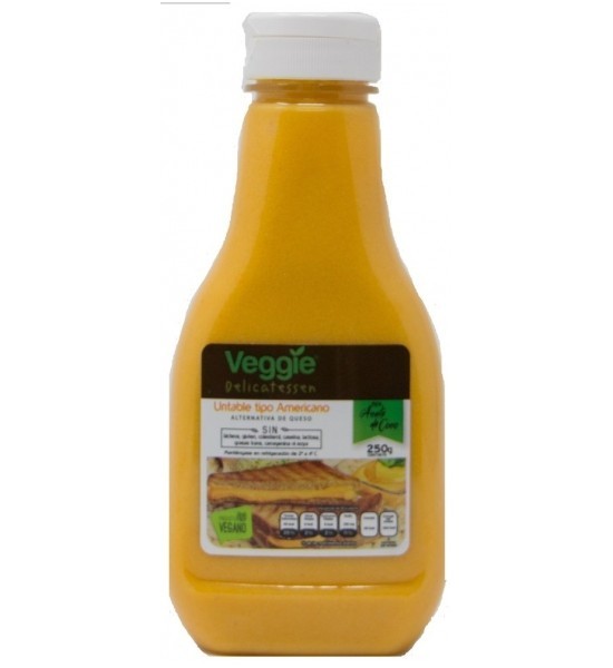 Queso Vegano Tipo Untable Americano Veggie Cheese 250 g