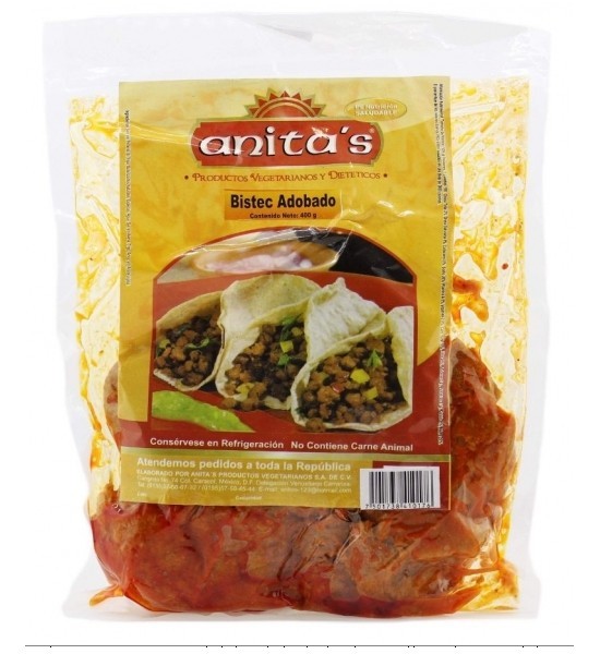 Bistec Vegano Adobado Anita's 400 g