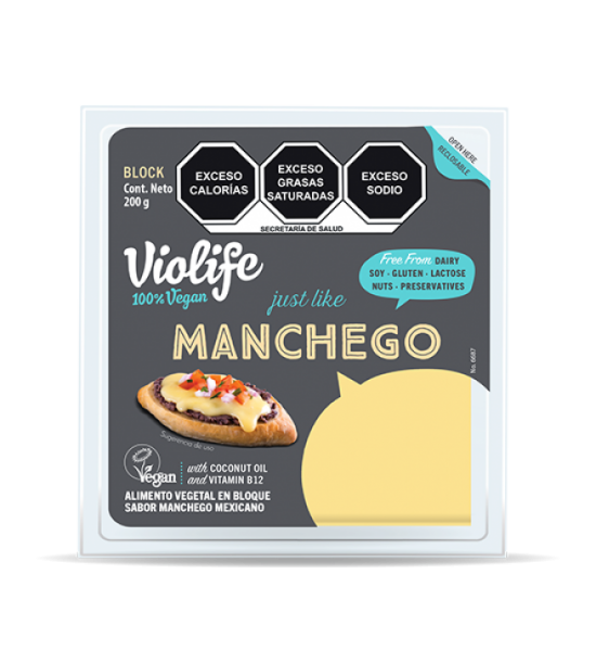 Queso Tipo Manchego En Bloque Violife 200 g