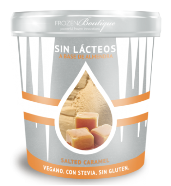 Helado Sabor Caramelo Salado de Leche de Almendras Frozen Boutique 473 ml