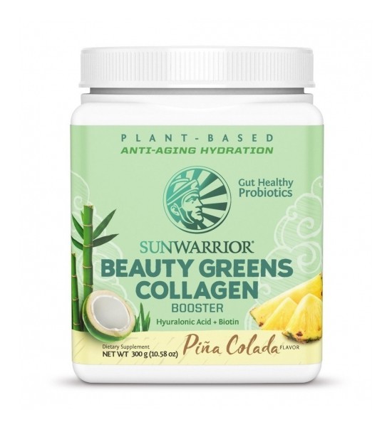 Beauty Greens Collagen Booster Sabor Piña Colada Sunwarrior 300 g