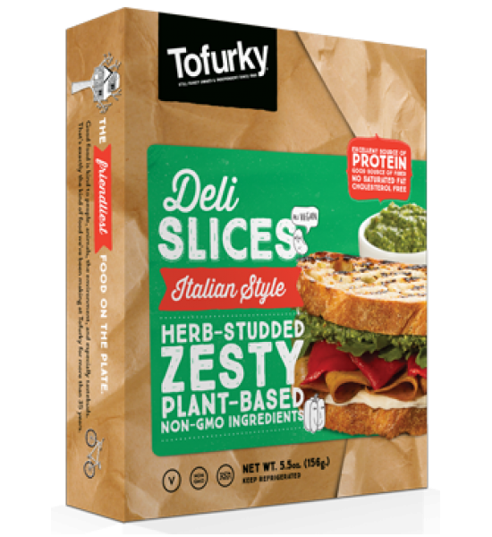 Jamón Vegano en Rebanadas Estilo Italiano Tofurky 156 g