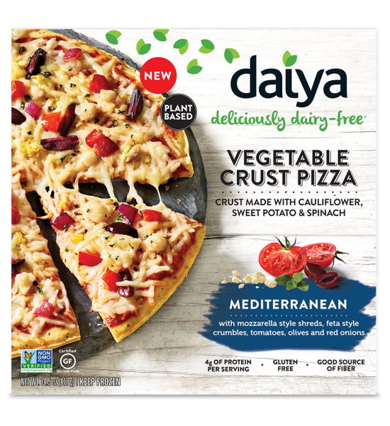 Pizza Vegana Mediterránea de Corteza Vegetal Daiya 411 g