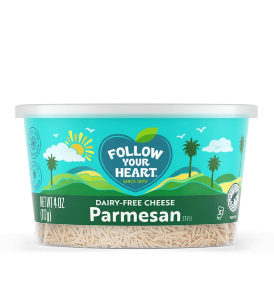 Queso Vegano Tipo Parmesano Rallado (Shredded) Follow Your Heart 113 g
