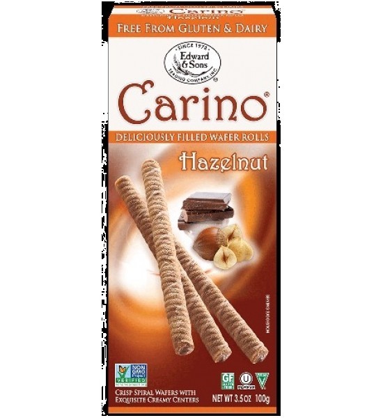 Galletas En Forma De Rollo Rellenas De Avellana Carino 100 g