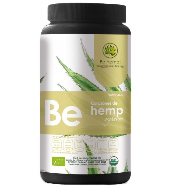 Corazones de Hemp Orgánicos Be Hemp 454 g