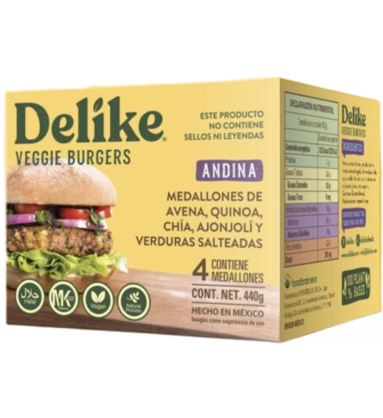 Andina Veggie Burger Delike 440 g