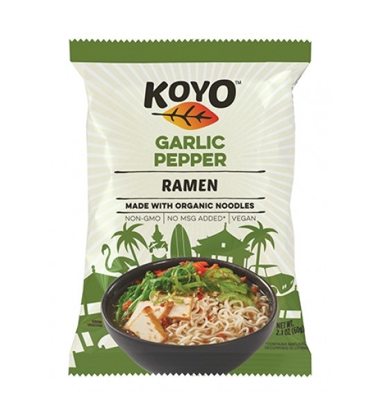 Ramen de Noodles Orgánicos de Ajo y Pimienta Koyo 57 g