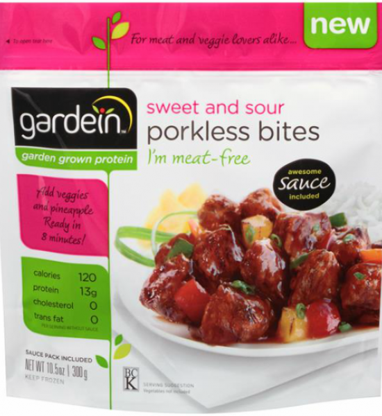 Sweet and Sour Porkless Bites(Imitación de Trozos de Cerdo Dulce) Gardein 300 g