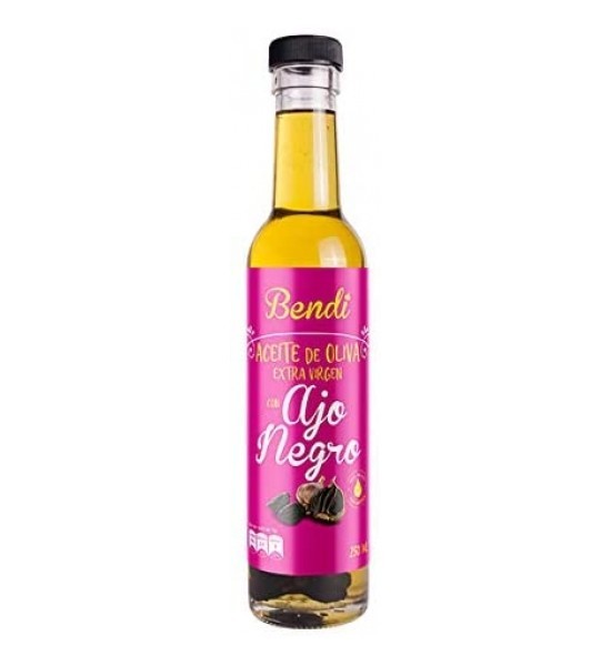 Aceite de Oliva Extra Virgen Español con Ajo Negro Bendi 250 ml