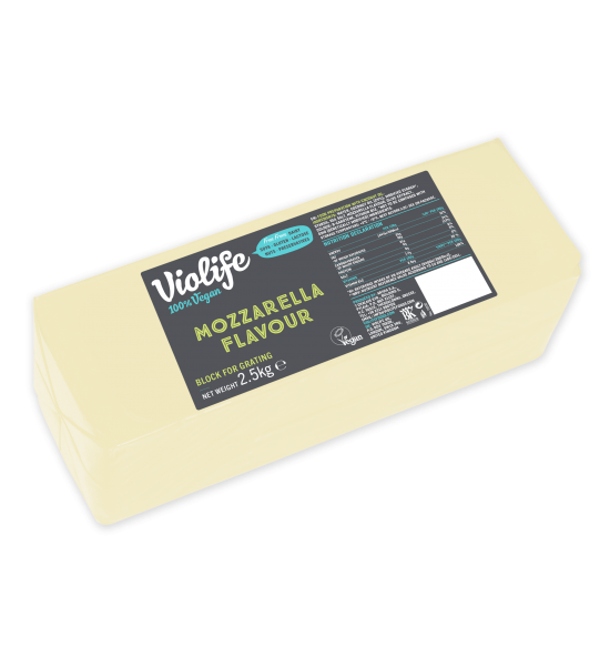 Violife Mozzarella En Bloque 2.5 Kg Presentación Food Service