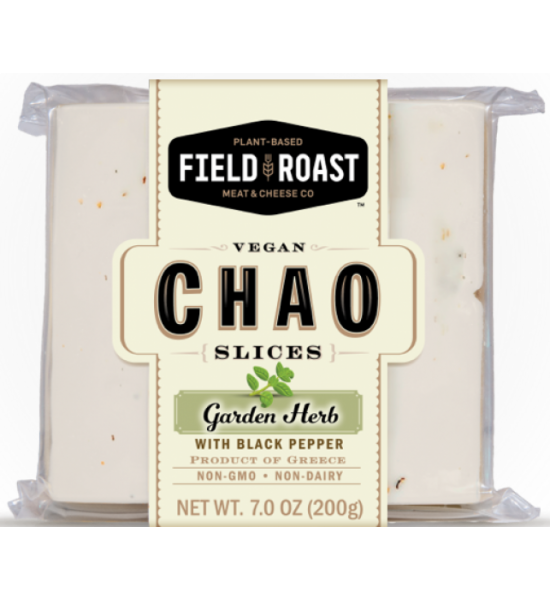 Rebanadas de Queso Vegano Chao Garden Herb con Pimienta Negra Field Roast 200 g