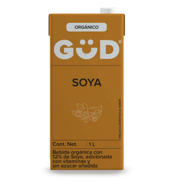 Bebida de Soya Orgánica Sin Azúcar Güd 1 L
