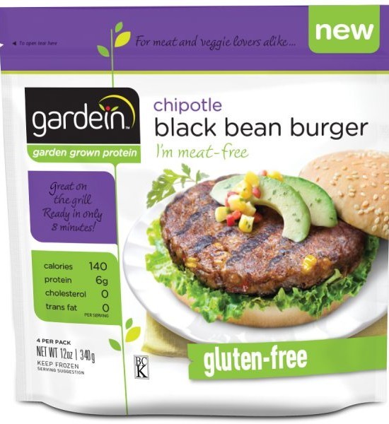 Chipotle Black Bean Burguer (hamburguesa de Frijoles Negros y Chipotle) Gardein 340 g