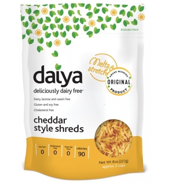 Queso Vegano Tipo Cheddar Rayado (Cheddar Style Shreds) Daiya 227 g