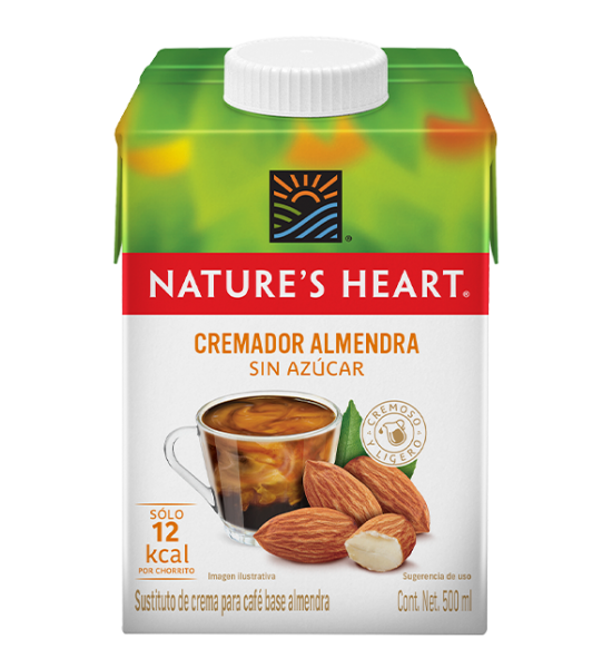 Sustituto Líquido de Crema para Café Almendra Nature's Heart 500 ml