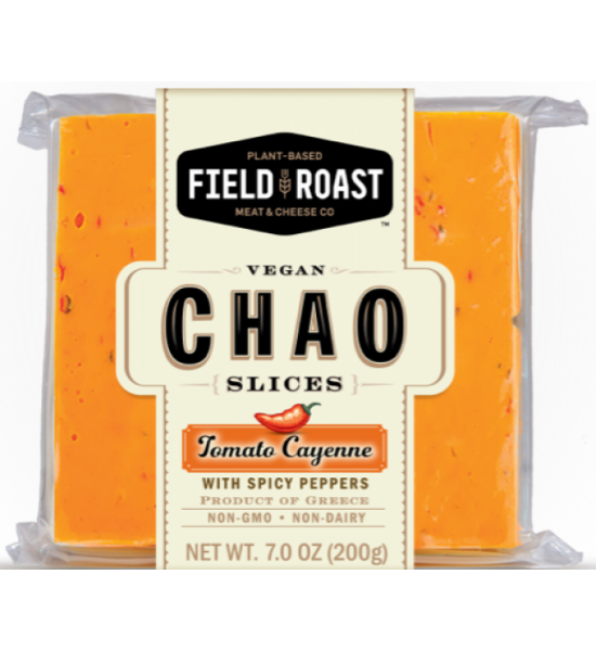 Rebanadas de Queso Vegano Chao Tomate Cayena con Pimientos Picantes Field Roast 200 g
