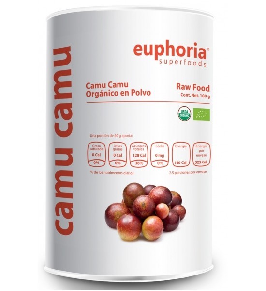 Camu Camu Orgánico en Polvo Euphoria Superfoods 100 g