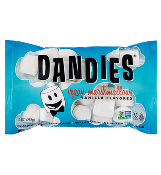 Malvaviscos Veganos Sabor Vainilla Dandies 283 g