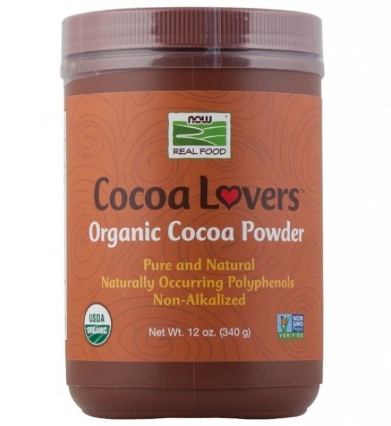 Cocoa Orgánica en Polvo Now 340 g