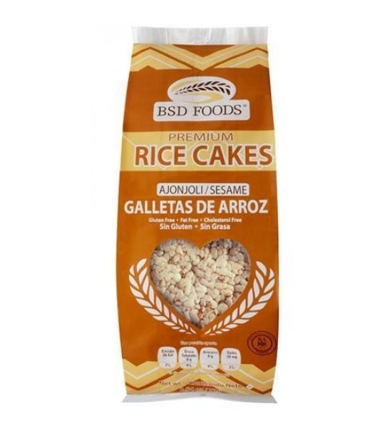 Galletas de Arroz con Ajonjolí BSD Foods 72 g