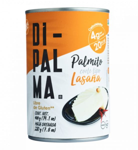 Palmito Tipo Lasagna Dipalma 400 g