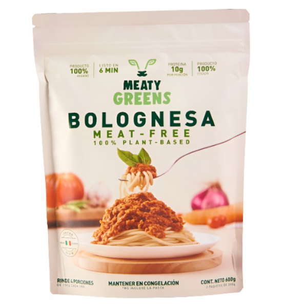 Bolognesa Vegana De Proteína De Chicharo Meaty Greens 600 g