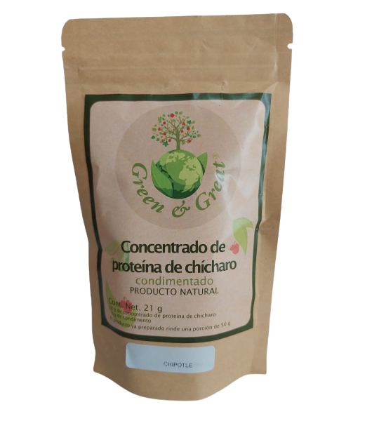 Proteína De Chícharo sabor Chipotle Green & Great 21 g