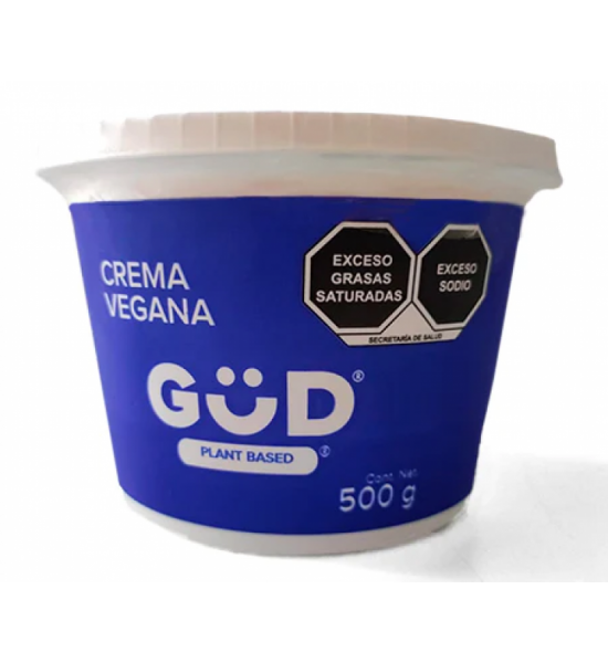 Crema Ácida Vegana Base Almendras Gud 500 g