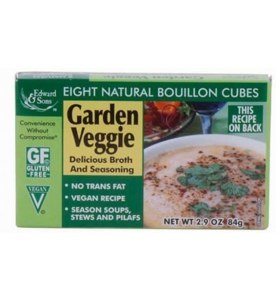 Sazonador Natural Vegetales Edward & Sons 8 cubos/84 g