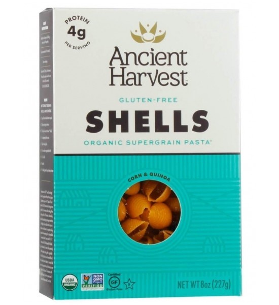 Pasta de Quinoa Estilo Conchitas Orgánica Sin Gluten Ancient Harvest 227 g