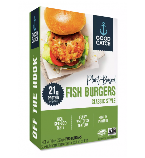 Hamburguesas de Pescado Vegano Good Catch 227 g