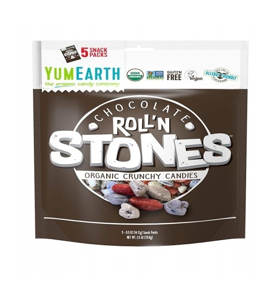 Caramelos Orgánicos Crujientes Sabor Chocolate Roll´n Stones YumEarth 71 g