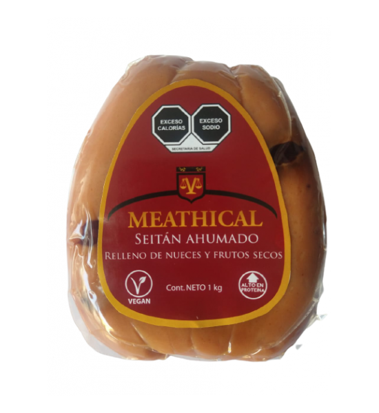 Seitán Ahumado Relleno de Nueces y Frutos Secos Meathical 1 kg