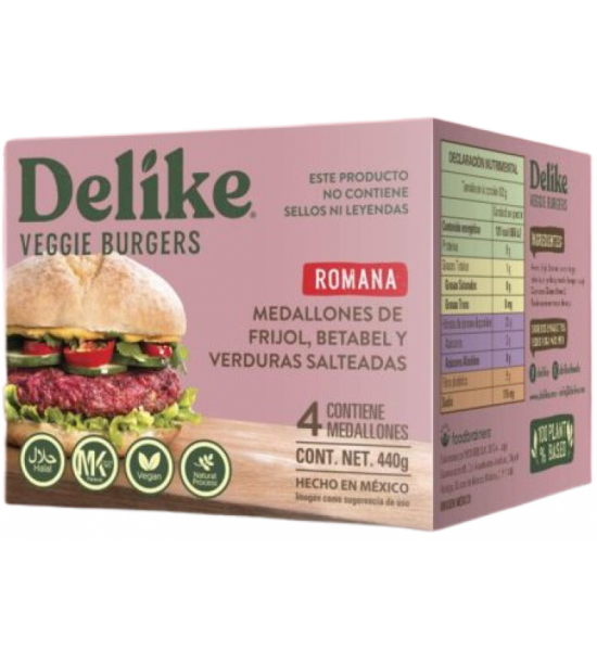 Romana Veggie Burger Delike 440 g