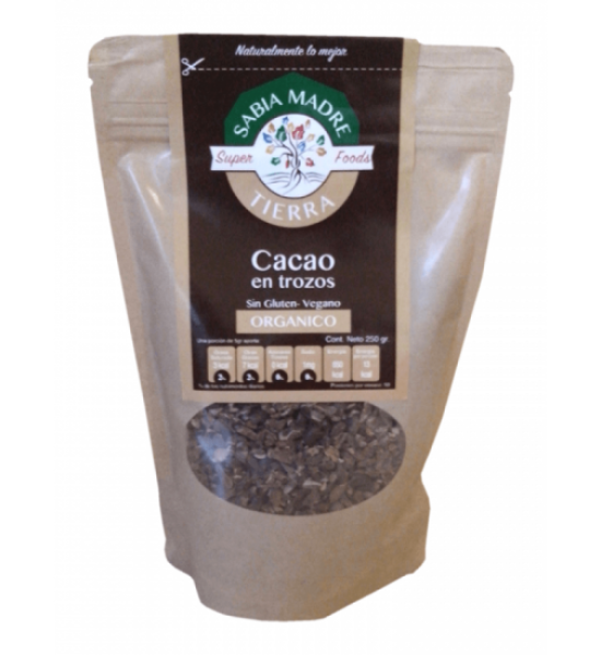 Cacao Nibs Orgánico Sabia Madre Tierra 500 g