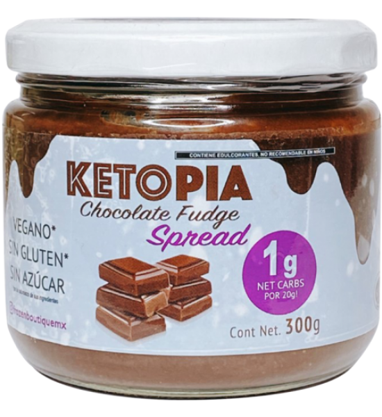 Crema Untable Keto Chocolate Fudge Ketopia Frozen Boutique 300 g