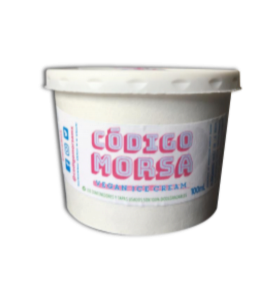 Helado Vegano Sabor Cookies&Cream Morsa 100 ml