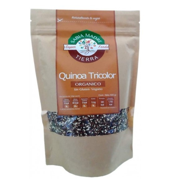 Quinoa Orgánica Tricolor Sabia Madre Tierra 500 g