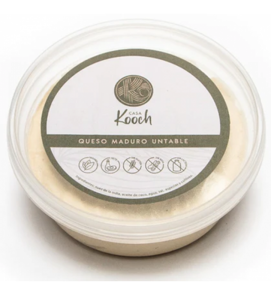 Queso Untable Maduro de Nuez de la India Casa Kooch 240 g