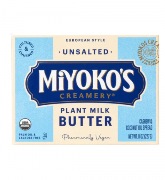 Mantequilla Orgánica Vegana Sin Sal Cultivada Estilo Europeo Miyokos 227 g